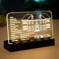 thumbnail image 1 of Kyglaring Glowing Clear Acrylic Name Plate with Power Base Designed for Lego Ideas Home Alone Exclusive 21330 Building Set Sign Display (Glowing nameplate), 1 of 9