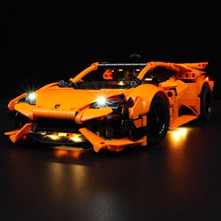 Kyglaring LED Light Kit for Lego Technic Lamborghini Hurac n Tecnica Orange Advanced Building Toy, Compatible with LEGO 42196 Building Blocks, No Model (Classic Version)