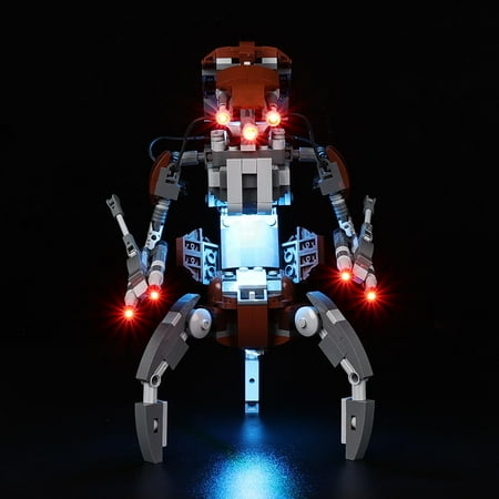 Kyglaring LED Light Kit for Lego 75381 Droideka - Led Lighting Kit Compatible with Legos Building Blocks,Not Included The Model (Classic Version)