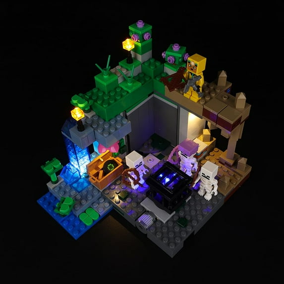 Kyglaring LED Light Kit for Lego Minecraft The Skeleton Dungeon 21189 Building Set (No Model)-Classic Version