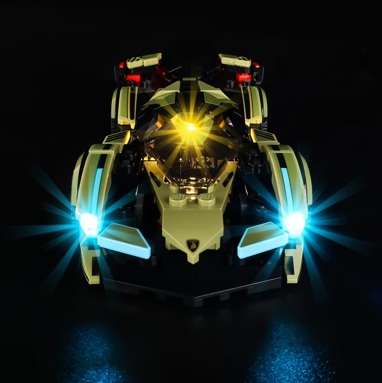 Kyglaring LED Lighting Kit, Compatible with Lego 76923 Lamborghini Lambo V12 Vision GT Super Car Model (Not Included) Light up Your Legos!