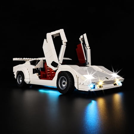 Kyglaring LED Lighting Kit, Compatible with Lego 10337 Lamborghini Countach 5000 Quattrovalvole Model (Not Included)