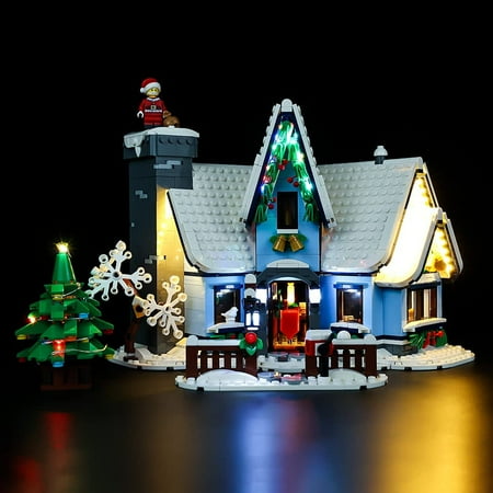 BrickSoul LED Lighting Kit Only - Designed for Lego Creator Winter Village Collections Santa's Visit 10293 Building Block Set - No Model (Classic Version)
