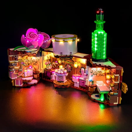 Kyglaring LED Lighting Kit for Lego 75683 Wicked Glinda & Elphaba Dormitory Model Set(Not Included)