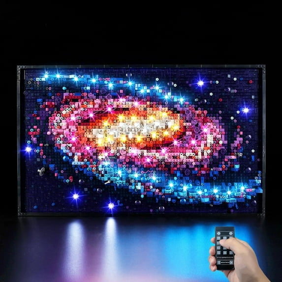 Kyglaring LED Lights for Lego The Milky Way Galaxy Building Set, Remote Control Version Compatible with LEGO 31212 (No Model)