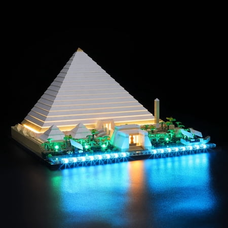 Kyglaring LED light Kit for Legos 21058 Architecture Great Pyramid of Giza Building Blocks -Not Model (Classic Version)