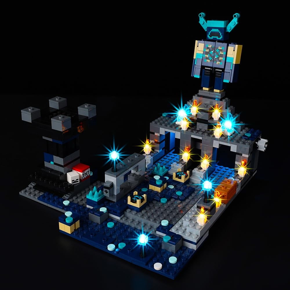 Kyglaring Led Light Kit for Lego 21246 Minecraft The Deep Dark Battle 21246 (No Model), Creative Decor Light Compatible with LEGO Deep Dark Battle Warden for Fans