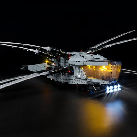 Kyglaring Led Light Kit for Lego Dune Ornithopter Atreides Royal Ornithopter - Compatible with Icons 10327 Building Model Set (Classic Version)-Without Model