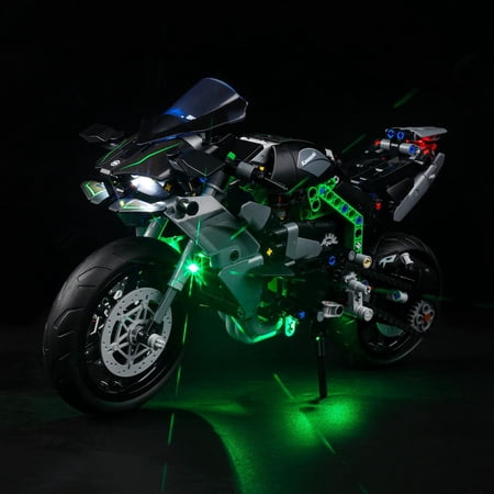 Kyglaring Led Light Kit for Lego 42170 Technic Kawasaki Ninja H2R Motorcycle Set,Compatible with Building Blocks Model(Not Include Blocks Set)
