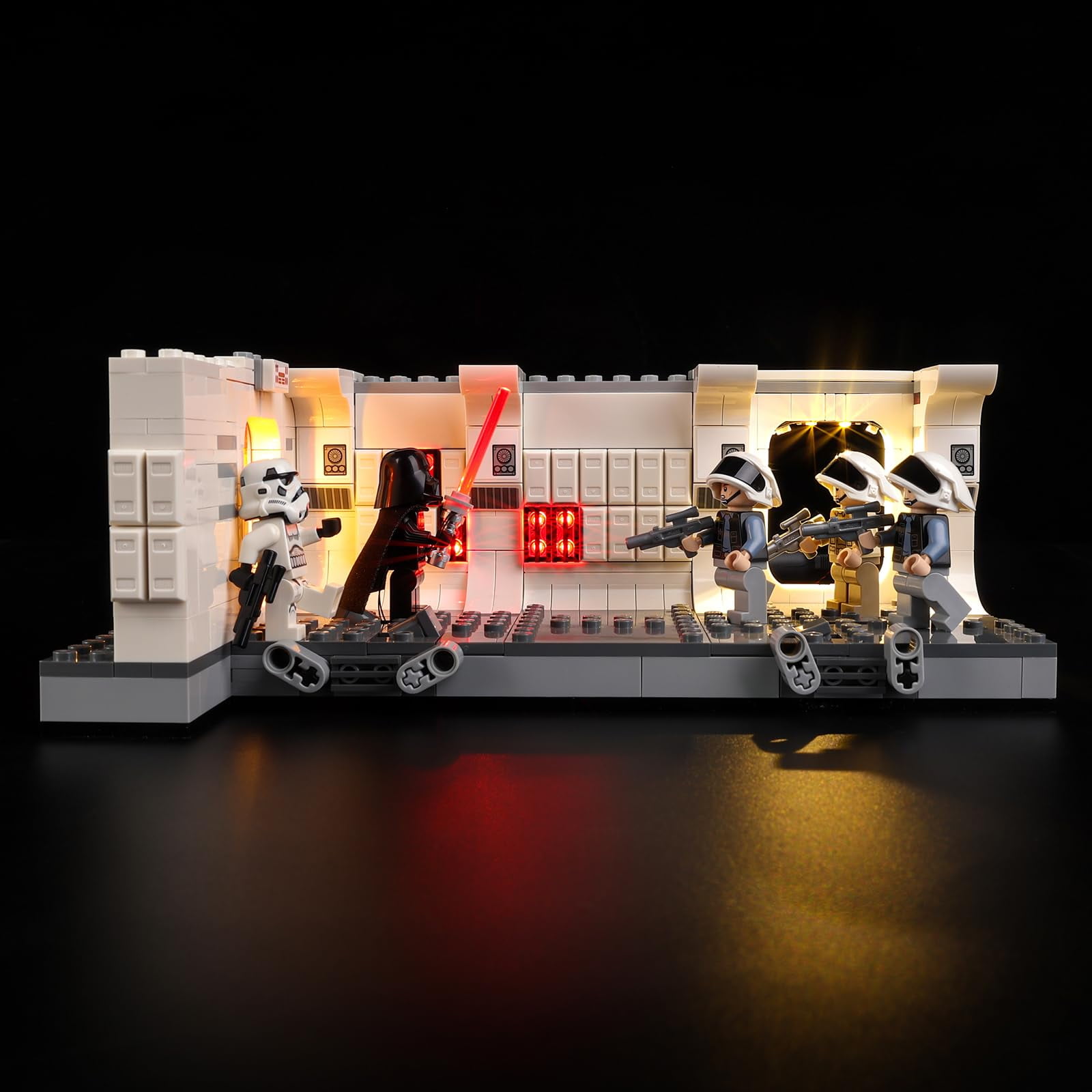 Kyglaring Led Light Kit for Lego Boarding The Tantive IV, Star Wars LEGO Compatible with Icons 75387 Building Model Set-No Models(Classic Version)