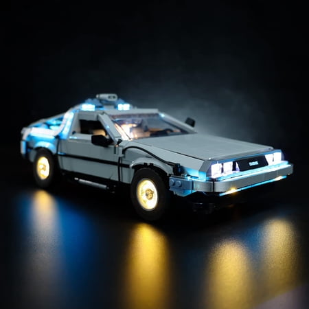 Kyglaring Led Light Kit for Lego Creator Expert Back to The Future Time Machine 10300 Model Building Kit - Without LEGO Set (Standard Version)