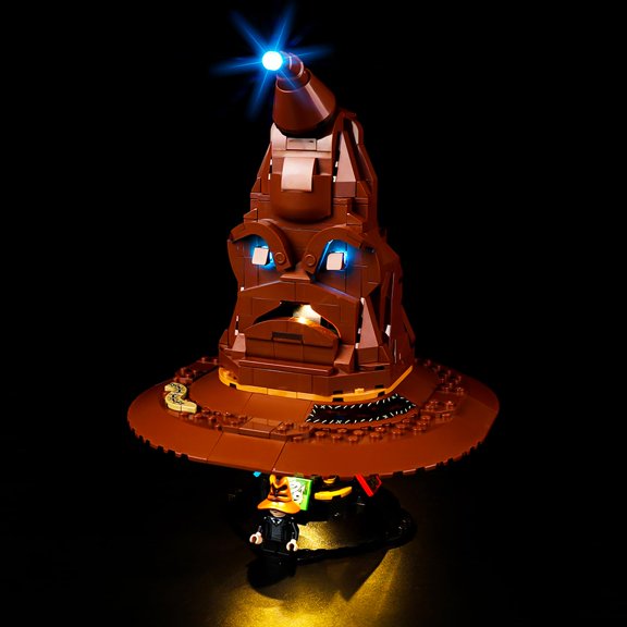 Kyglaring Led Light Kit for Lego Hat with 31 Randomized Sounds 76429 Light Kit to Upgrade Building Model Set - No Legos Set (Classic Version)