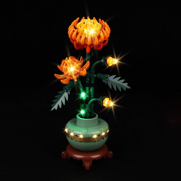 Kyglaring Led Light Kit for Lego Icons 10368 Chrysanthemum Building Set (Model Not Included)