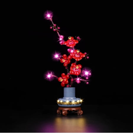 Kyglaring Led Light Kit for Lego Icons 10369 Plum Blossom Building Set (Model Not Included)