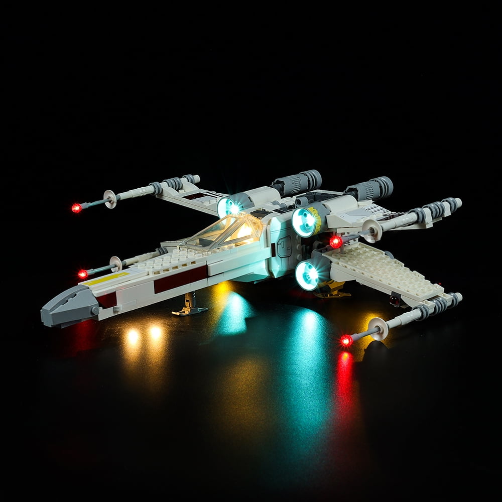 Kyglaring Led Light Kit for Lego Luke Skywalker X-Wing Fighter 75301 Brick Model-Classic Version(Not Model)