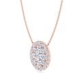 thumbnail image 1 of Kyiv - 1 Carat Oval Shape Diamond Pendant Necklace, 1 of 2