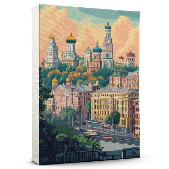 Kyiv Travel Canvas, Ukraine Canvas Print,Kyiv Canvas Wall Art,Ukraine Travel Wall Art, Travel Print, Travel Gift -103AZ716