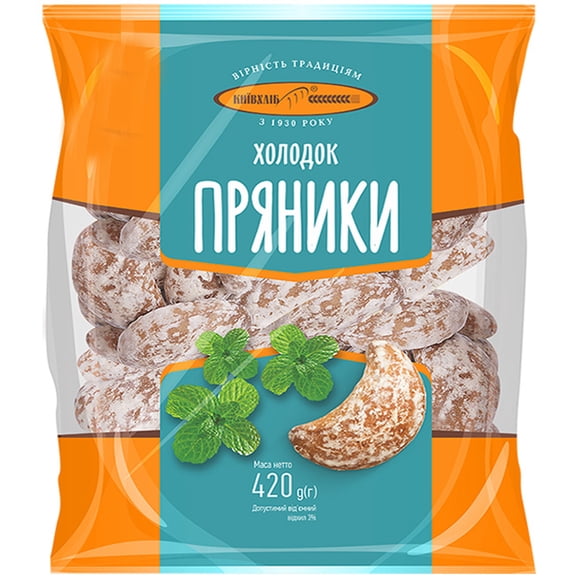 KyivHlib Kholodok Ukranian Gingerbread With Mint 420g/ 0.92lb