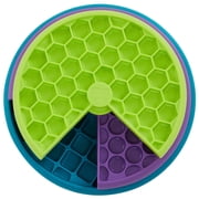 Outward Hound By Nina Ottosson Lickin' Layers Interactive 3-in-1 Dog Feeder Puzzle, Lick Mat & Slow Feeder Bowl, Multi-Color, Medium/Large
