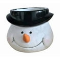 thumbnail image 1 of Hyknon Christmas Holder Christmas Decoration Snowman Resin Snack Container with Carrot Nose Cute Candy Jar Tabletop for Desk Decor Party Holiday, 1 of 5