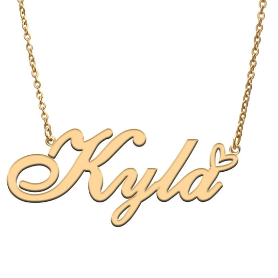Kyla Custom Name Necklace Customized Personalized Plated Name Necklace for Mother Daughter Friendship Women Valentine's Day Christmas Birthday New Year Gold