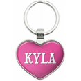 thumbnail image 1 of Kyla - Names Female Metal Heart Keychain Key Chain Ring, Multiple Colors Available, 1 of 1