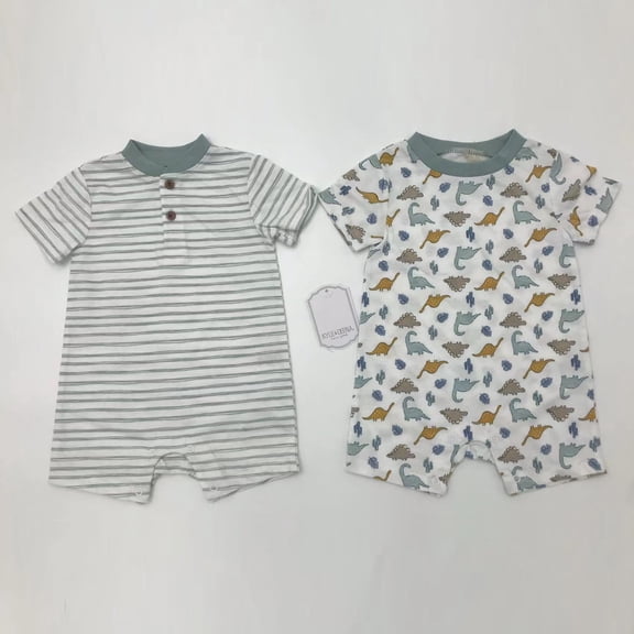 Kyle & Deena Baby Boy 2 Pk Rompers, Sizes Newborn-9 Months