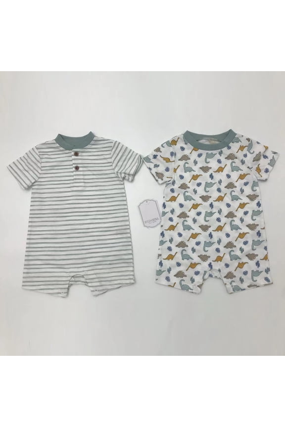 Baby Boy 2 Pk Rompers, Sizes Newborn-9 Months