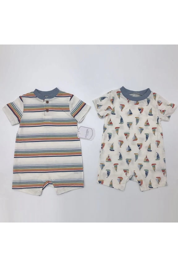 Baby Boy 2 Pk Rompers, Sizes Newborn-9 Months