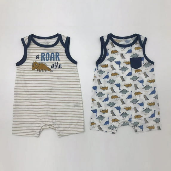Kyle & Deena Baby Boy 2 Pk Rompers, Sizes Newborn-9 Months