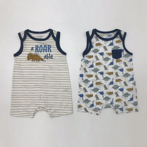 Kyle & Deena Baby Boy 2 Pk Rompers, Sizes Newborn-9 Months