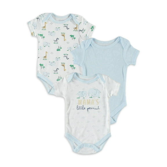 Kyle & Deena Baby Boy 3 PK Bodysuits, Sizes Newborn-9 Months