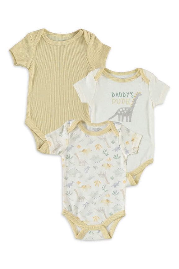 Baby Boy Bodysuits, 9 Months, 3-Piece