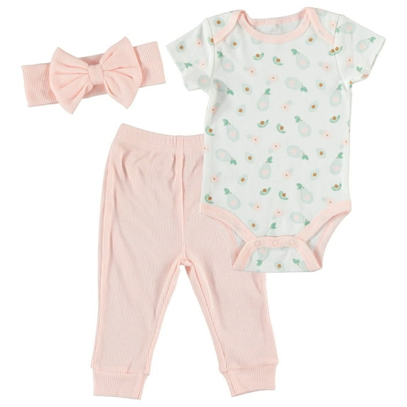 Kyle & Deena Baby Girl 3 PC Jogger Set, Sizes Newborn-9 Months