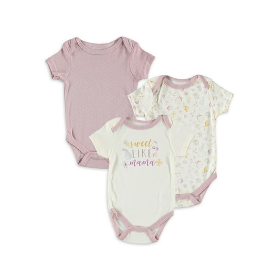 Kyle & Deena Baby Cutie Pie Bodysuit Set (Girl's), 3 Piece