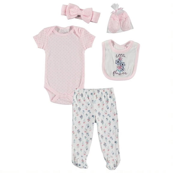Kyle & Deena Baby Girl 6PC Quilted Cardigan Set, Sizes Newborn-9 Months
