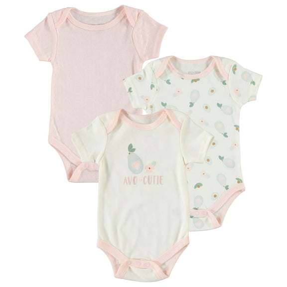Kyle & Deena Baby Girl Bodysuits & One-Pieces, 3pc, Cutie Pie, Newborn-9 Months