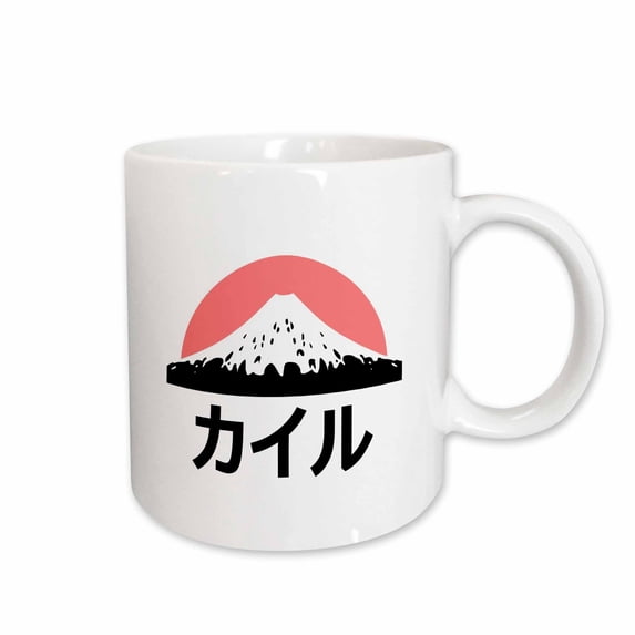 3drose, Kyle in Japanese Letters, 11oz Mug