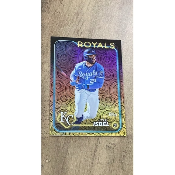 Kyle Isbel MLB Kansas City Royals 2024 Topps - Holiday 525 Parallel Trading Card