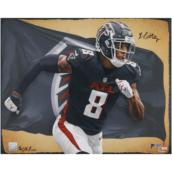 Kyle Pitts Atlanta Falcons Autographed 16" x 20" Photo Print - Art by Brian Konnick - Limited Edition 50 - Fanatics Authentic Certified