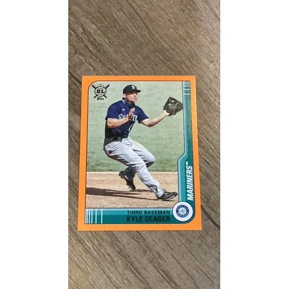 Kyle Seager MLB Seattle Mariners 2021 Topps Big League Orange 127 parallel trading card