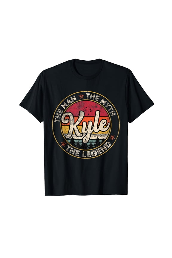 Kyle The Man The Myth The Legend Personalized Name T-Shirt