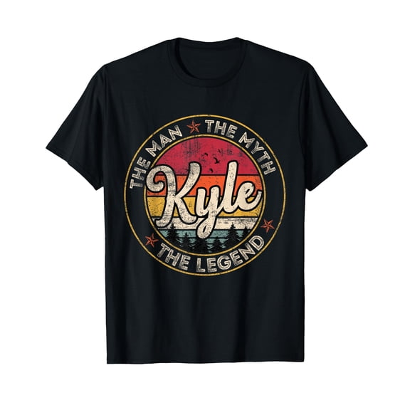 Kyle The Man The Myth The Legend Personalized Name T-Shirt