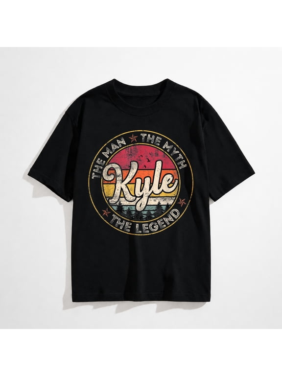 Kyle The Man The Myth The Legend Personalized Name T-Shirt