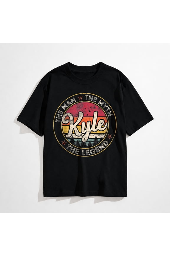 Kyle The Man The Myth The Legend Personalized Name T-Shirt