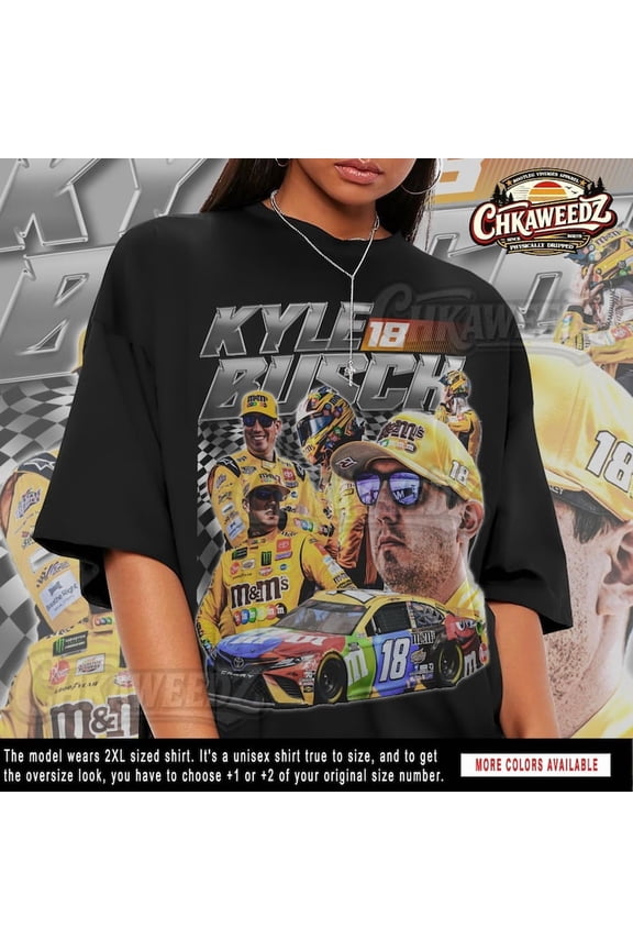 Kyle Vintage Racing T-Shirt, M&M's Driver Graphic Tee