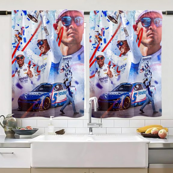 Kyle and Larson Window Curtain - 2 Panels(28"x40")