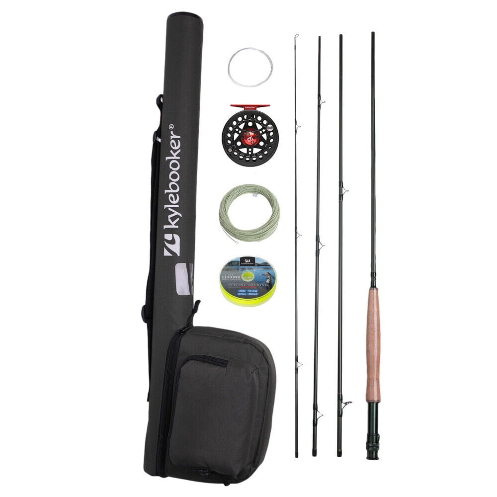 Kylebooker Fly Fishing Rod with Reel Combo Kit 3/4/5/6/7/8 Weight