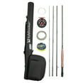 thumbnail image 1 of Kylebooker Carbon Fiber Starter 27.1 Inch Fly Fishing Rod & Reel Combo 4 Piece Rod, 1 of 17