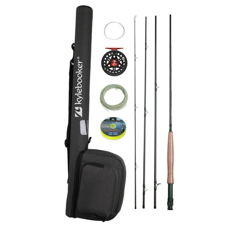 Kylebooker Fly Fishing Rod with Reel Combo Kit 3/4/5/6/7/8 Weight